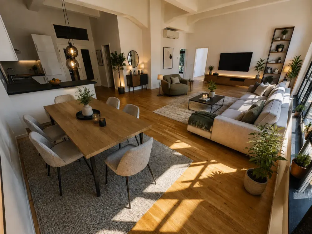 A Home of the Highest Class: 4 Rooms, Water View, 2 Balconies & Atrium