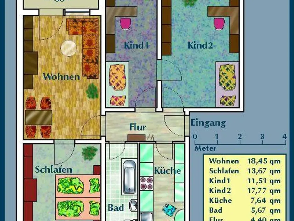 Wer will mich!? Interessante 4-Zimmer-Wohnung mit Balkon(WBS)