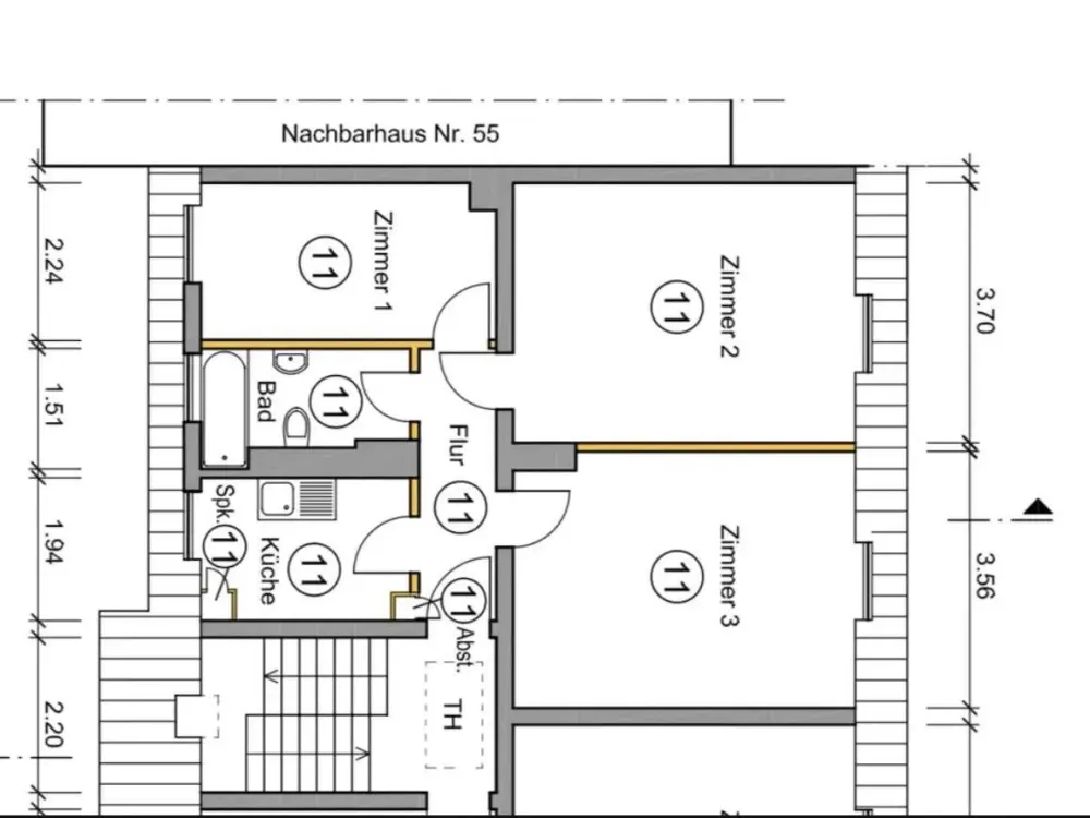 Looking for a new tenant for 3-room apartment 950€ warm rent