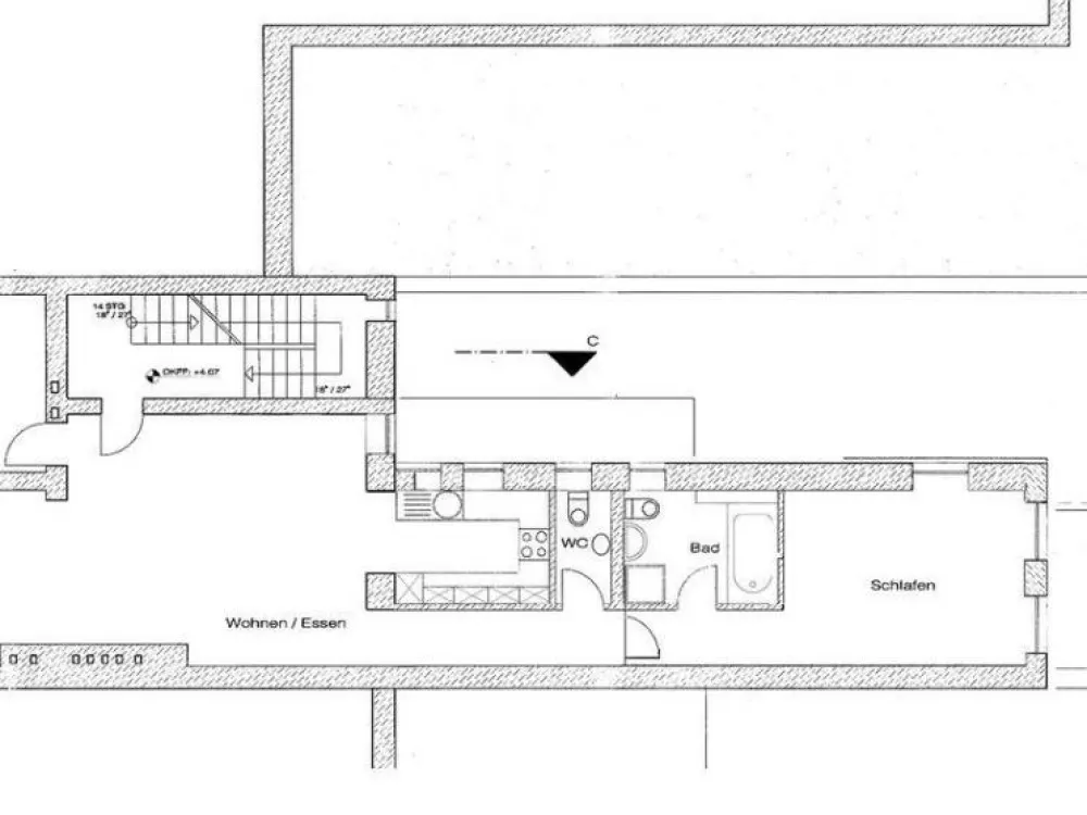 Old Building Apartment by the Stadtgarten