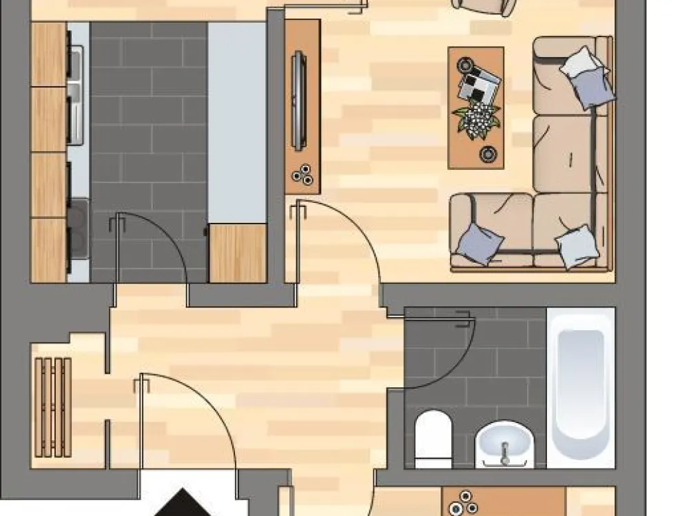 2-Zimmer-Wohnung in Bergkamen Weddinghofen