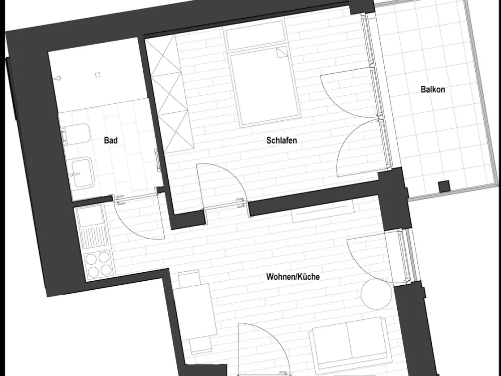 Sanierte 2-Zimmer Wohnung in Flingerns Herzstück (WE 1.14/22/30/38) | mit EBK und Balkon!