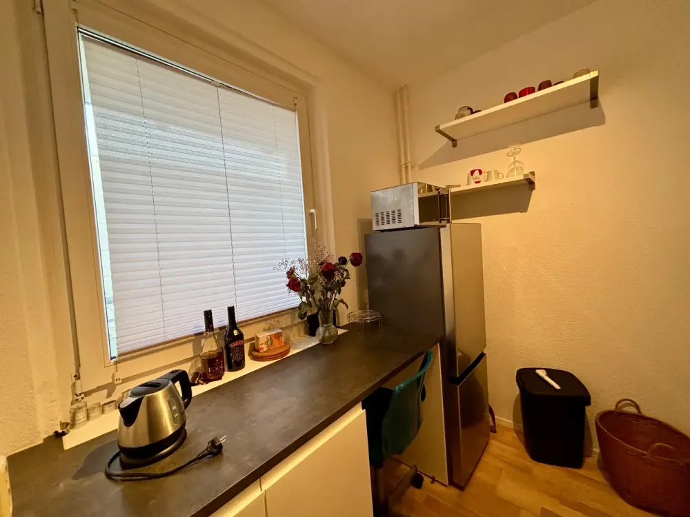 Voll möblierte 1-Zimmer-Wohnung mit großem Balkon, U5 Friedrichsfelde