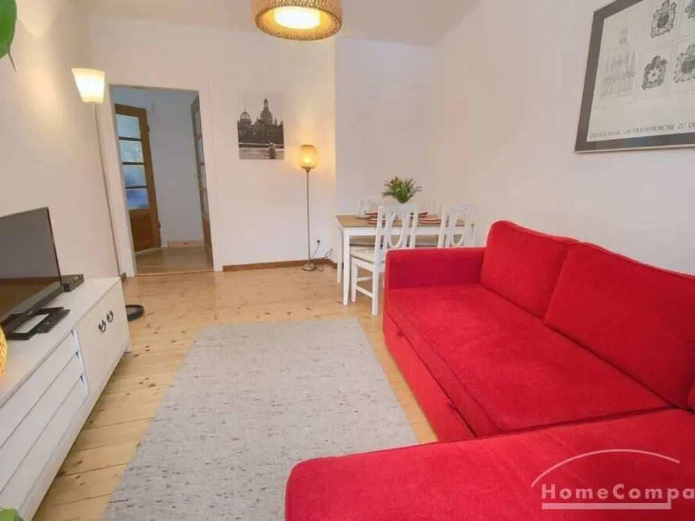 17708 HomeCompany Dresden Möbliert/Furnished 3-Zimmer Apartment in Dresden-Pieschen max. 3 Personen