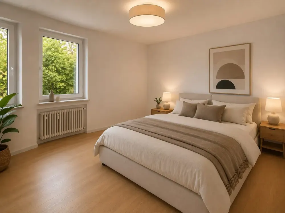 Moderne 2-Zimmer-Gartengeschosswohnung mit umläufiger Terrasse und Garten
