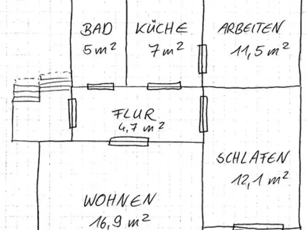 Helle 3 Zimmer Wohnung mit Balkon