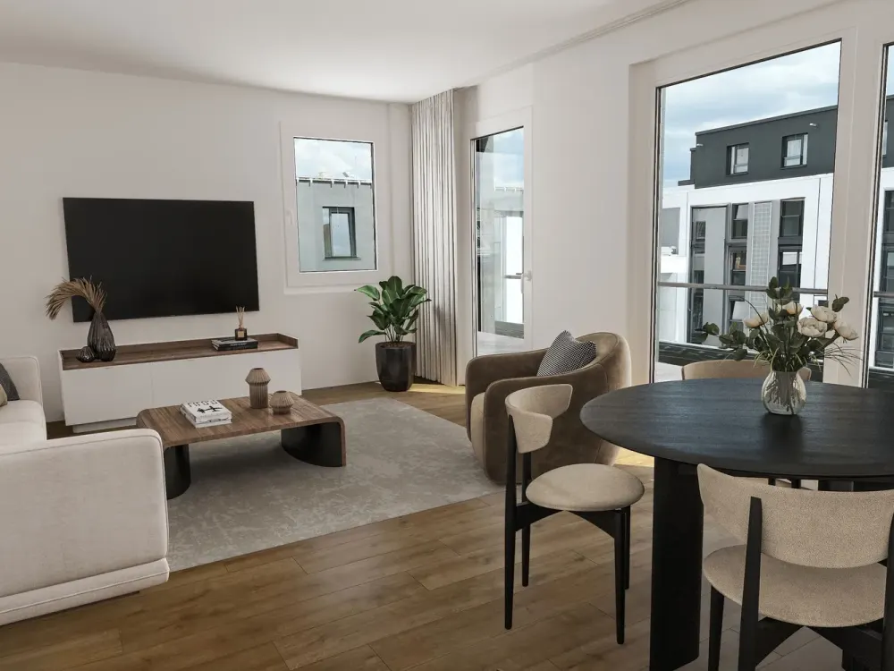 Exklusives Penthouse im PARKSIDE, 4 Zimmer mit Panorama-Terrasse