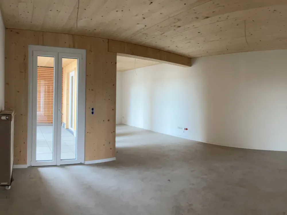 تصريح سكن أبيض لشخصين حتى 60 م²: سودفورشتادت! شقق من غرفتين بمساحة 57.48 م² مع شرفة، "بيت خشبي" بيئي!