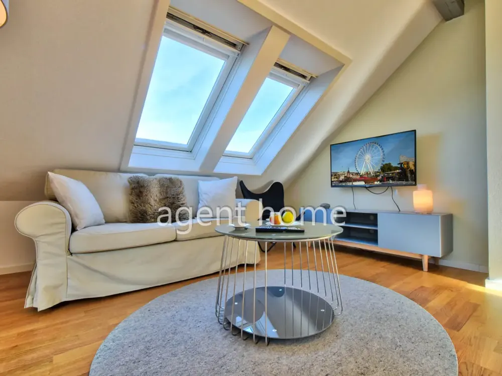 FURNISHED - SUNNY ATTIC STUDIO - Modern Apartment with Cleaning Service