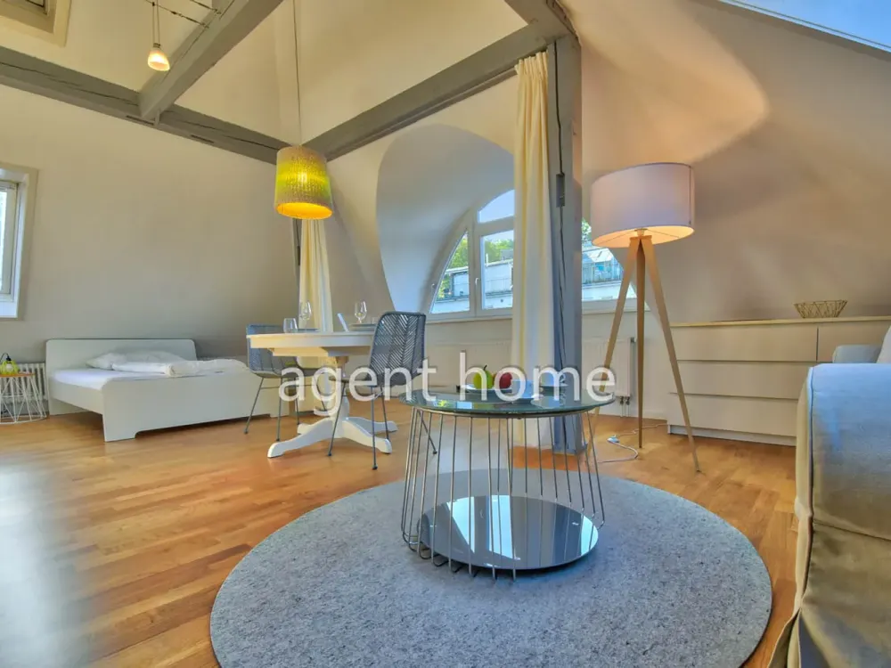 FURNISHED - SUNNY ATTIC STUDIO - Modern Apartment with Cleaning Service
