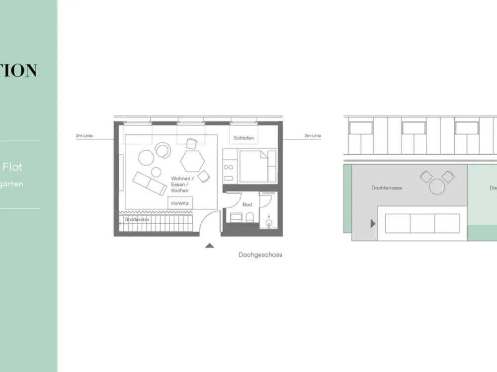 Rooftop Flat in Van B mit exklusiven Designer-Möbeln