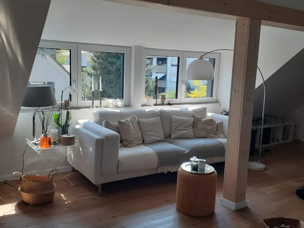 Attic Apartment, Ettlingen City, Air Conditioning, Balcony