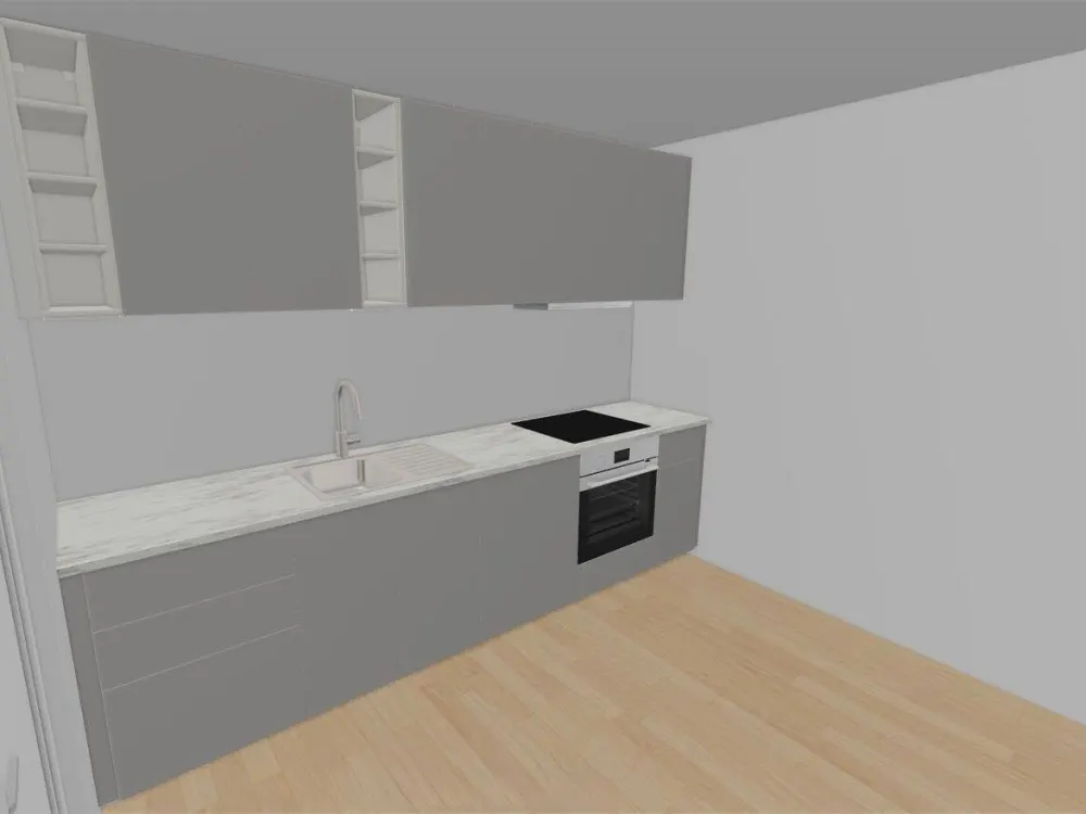 Modernisierte 2-Raum-Wohnung mit neuer Einbauküche in Leipzig
