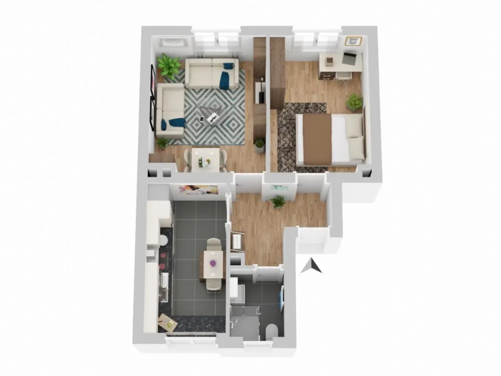 Charmante preiswerte 2-Zi Wohnung in zentraler Lage - WG-geeignet