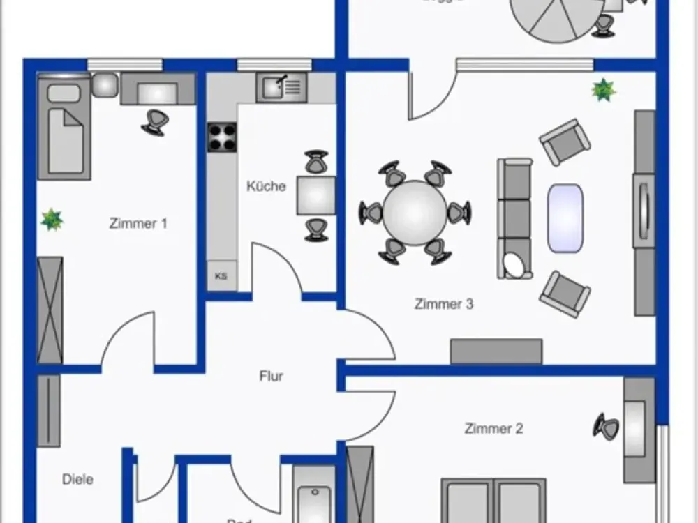 --Frisch Saniert u. Renoviert 3-Zimmer Wohnung mit Keller + Einbauküche in Dietzenbach--