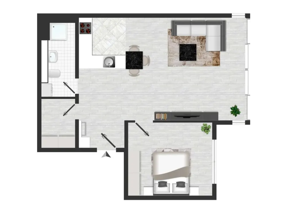 2-Zimmer-Wohnung in begehrter Adresse l Neubau l Tiefgarage l Aufzug