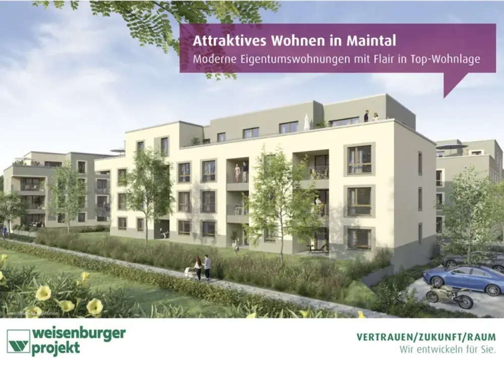 ERSTBEZUG - Moderner Neubau im Maintal mit Dachterasse! Waldrandlage! Top ÖPNV-Anbindung!