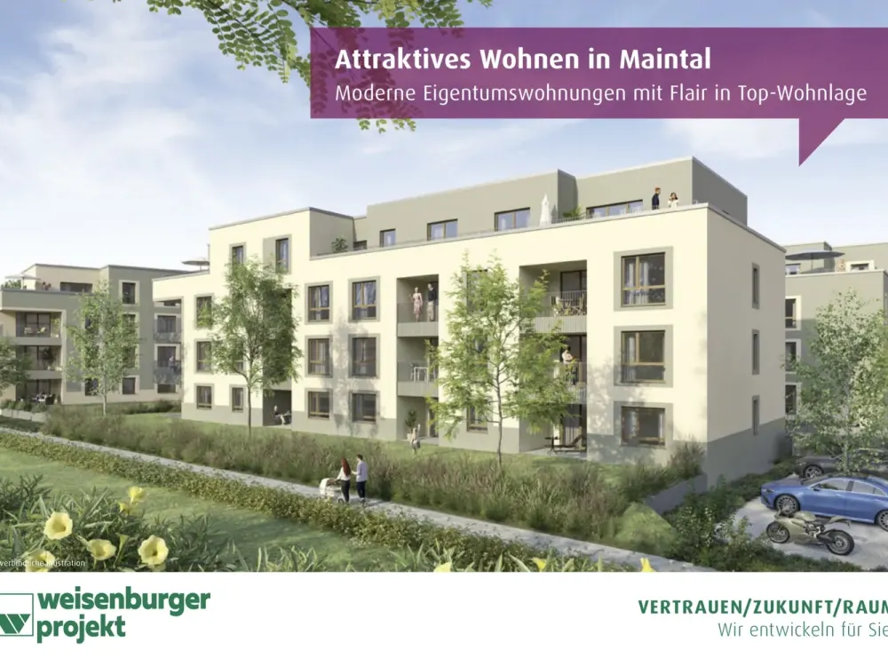 ERSTBEZUG - Moderner Neubau im Maintal mit Dachterasse! Waldrandlage! Top ÖPNV-Anbindung!