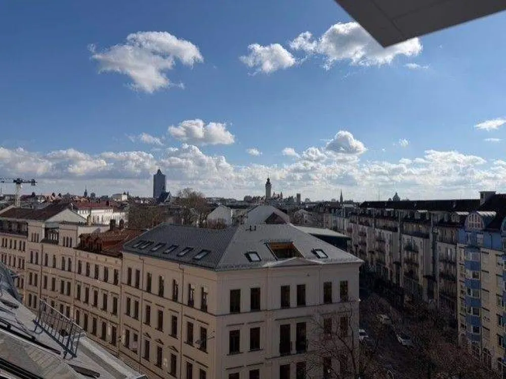 ***ÜBER DEN DÄCHERN VON LEIPZIG~MÖBLIERTES APARTMENT~ALL-INCLUSIVE MIETE~DACHTERRASSE**