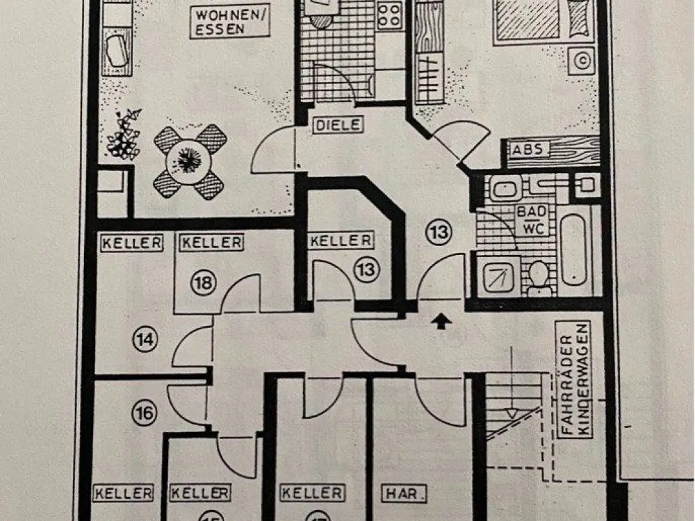 2 Zi. Wohnung + Garage, Miete/ Kauf, Meerbusch Büderich