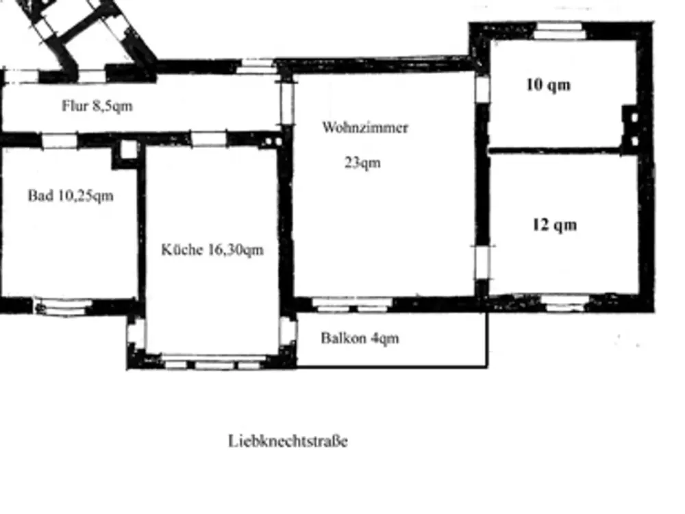 3-Room Apartment in Erfurt Johannesvorstadt