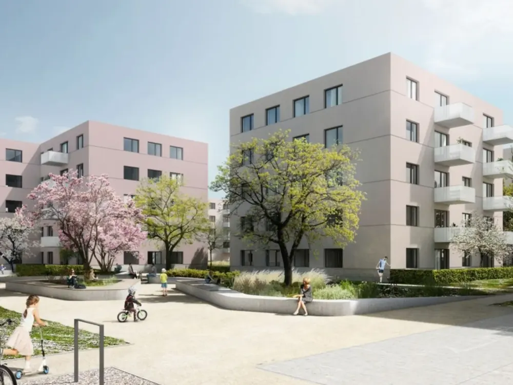 Erstbezug im Neubau - 3 Zimmer Wohnung mit offener Wohnküche, Balkon und Fußbodenheizung