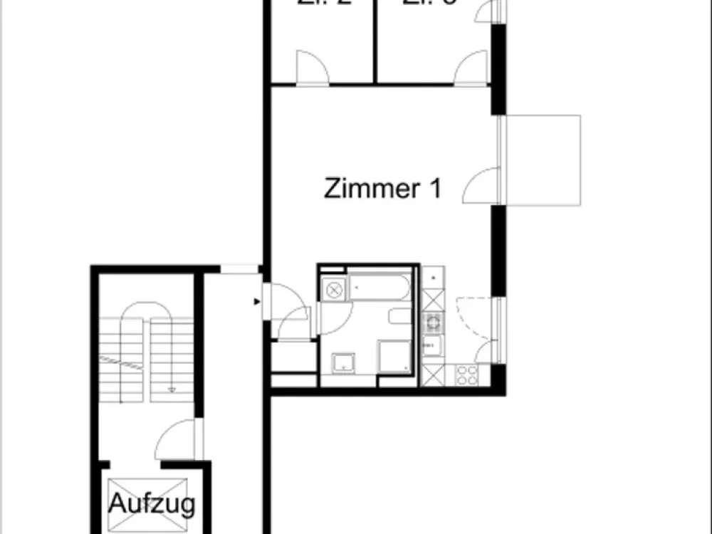 Erstbezug im Neubau - 3 Zimmer Wohnung mit offener Wohnküche, Balkon und Fußbodenheizung