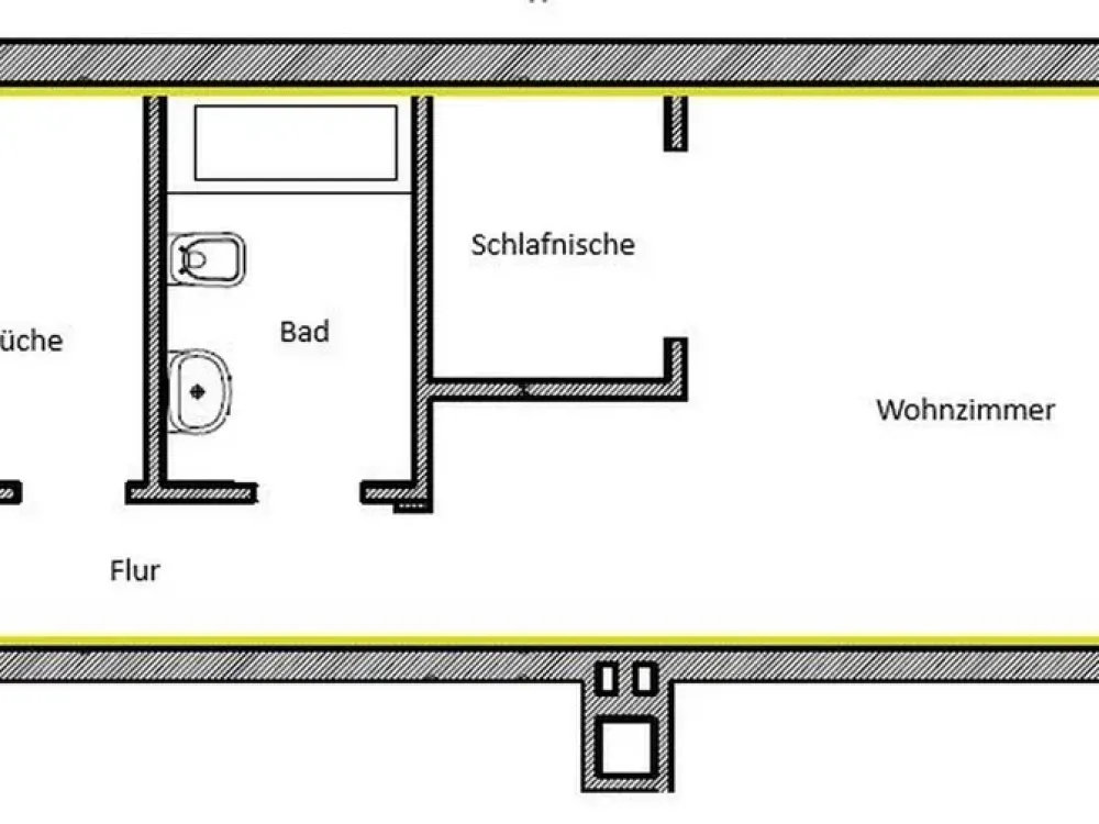 Bright 1.5-Room Apartment Near TU Hamburg with Balcony