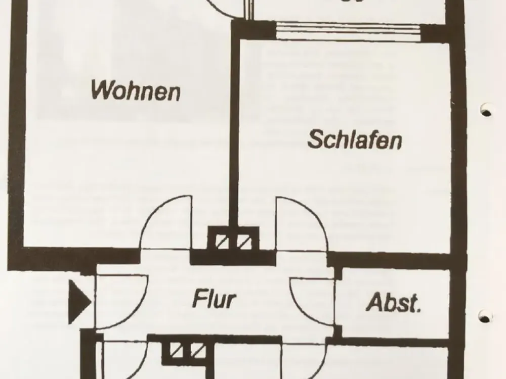Ruhige und sanierte Wohnung mit zwei Zimmern und Balkon in Nürnberg