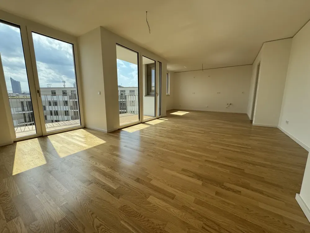 Attraktiv! 4-Zimmer-Wohnung mit 2 Balkonen und traumhafter Aussicht im Erstbezug