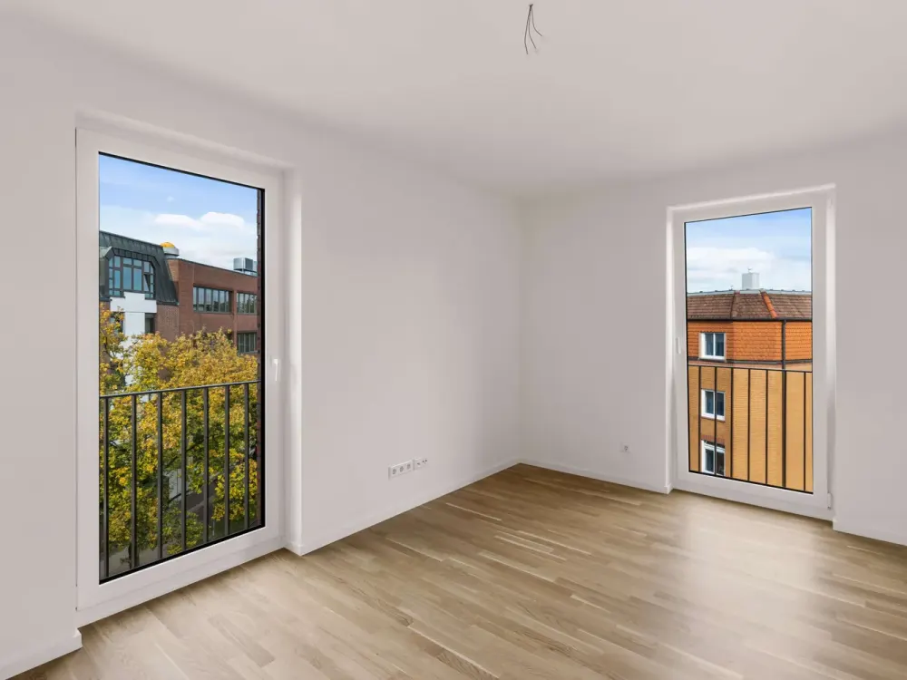 Moderne 3-Zimmer-Wohnung mit Balkon, Fitness und Bewohner Lounge