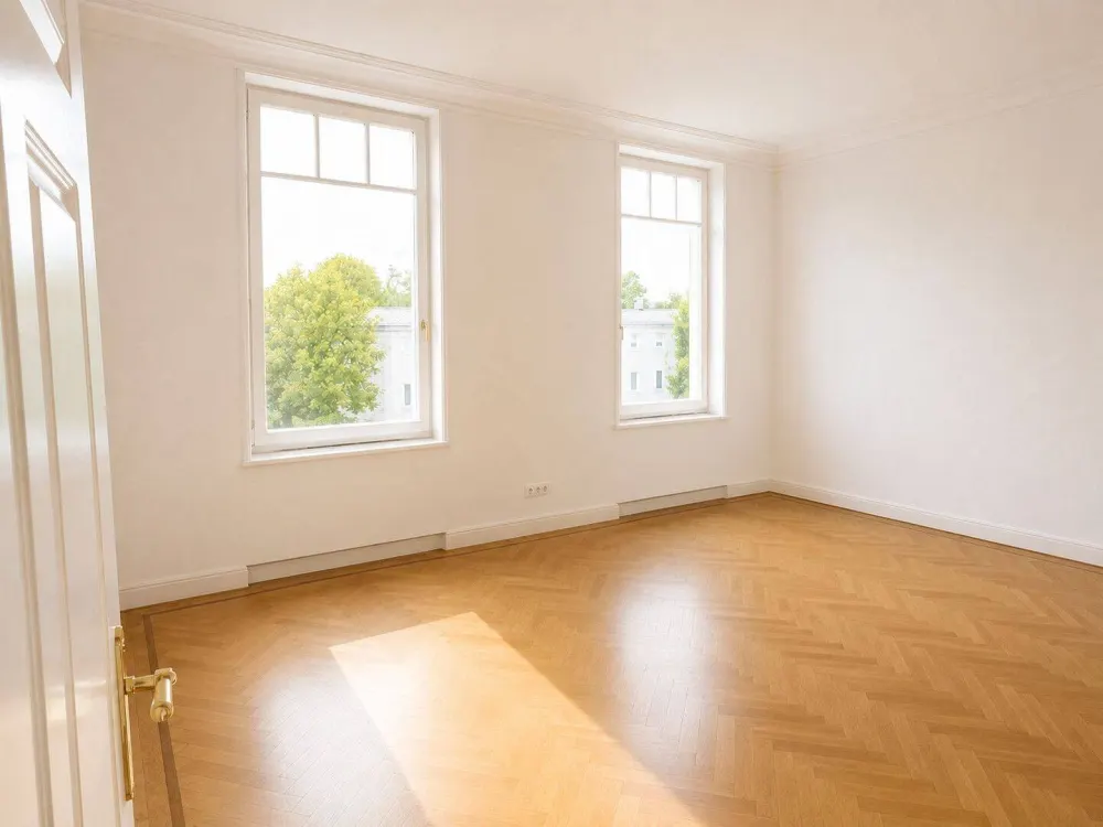 Elegante Vier-Zimmer-Altbauwohnung mit Stuckelementen und Parkett
