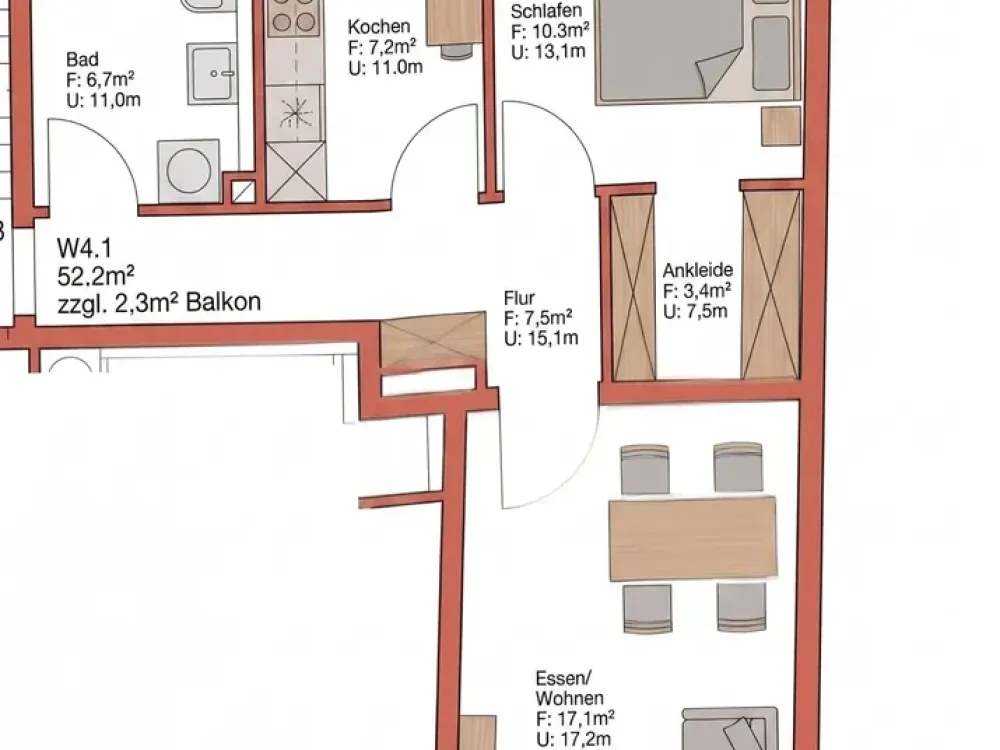 Moderne 2-Zimmer-Wohnung mit Balkon und Fußbodenheizung - Nähe Siemens Campus!