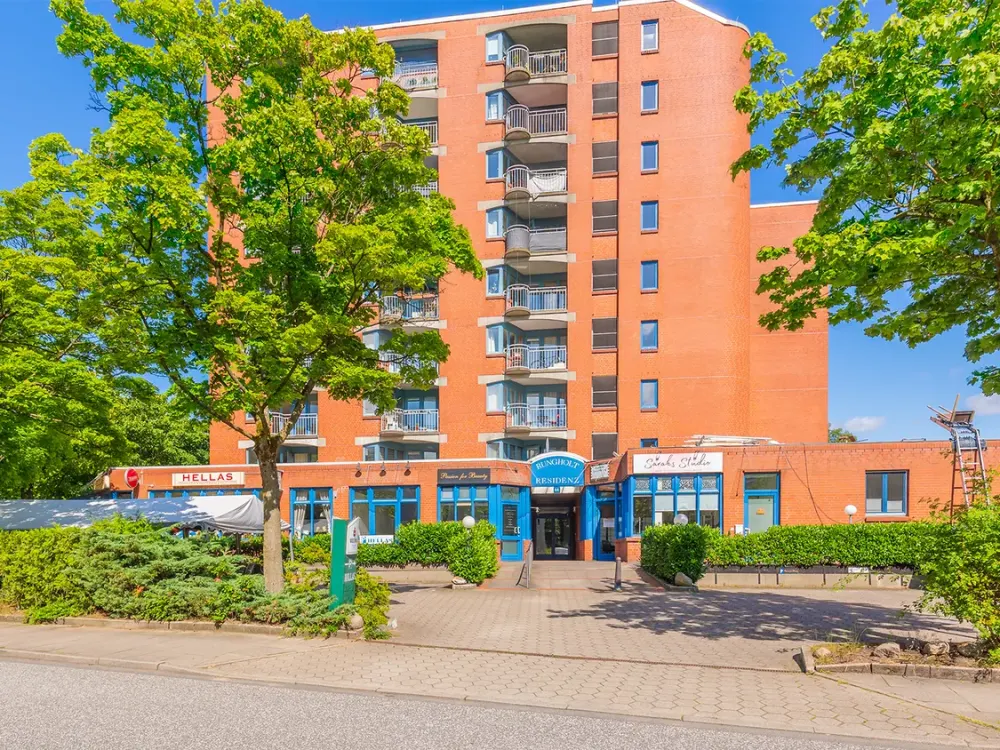 Mitten in Garstedt und trotzdem ruhig, 2 Zimmer mit Loggia und Fahrstuhl