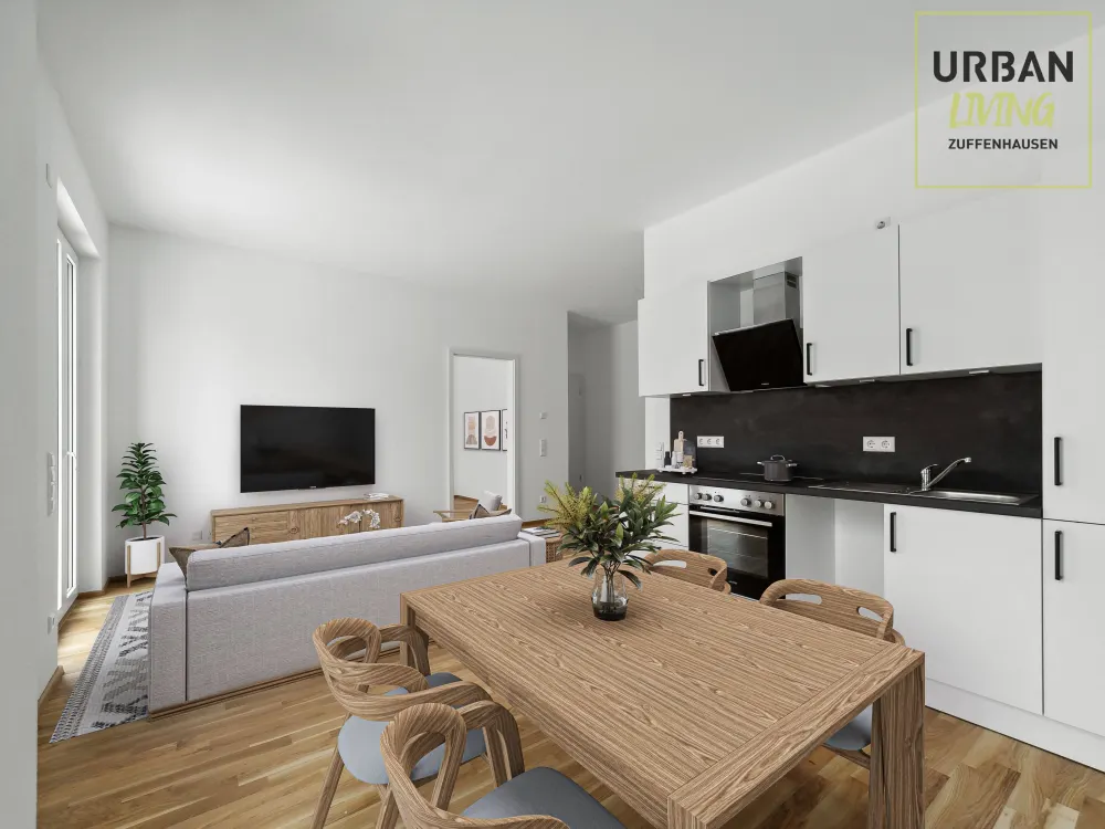 Urbanes Wohnen mit Erholungswert - 3-Zimmer-Wohnung mit Terrasse