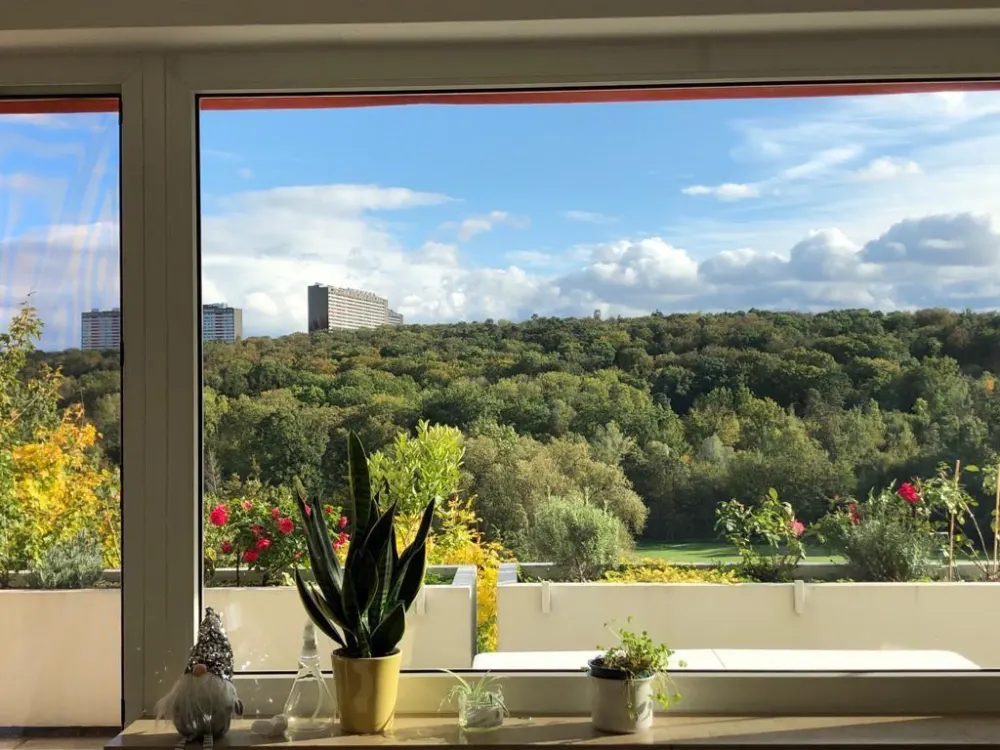 Luxus 2 Zimmer Wohnung 96 qm mit EBK und großer Balkon +TG