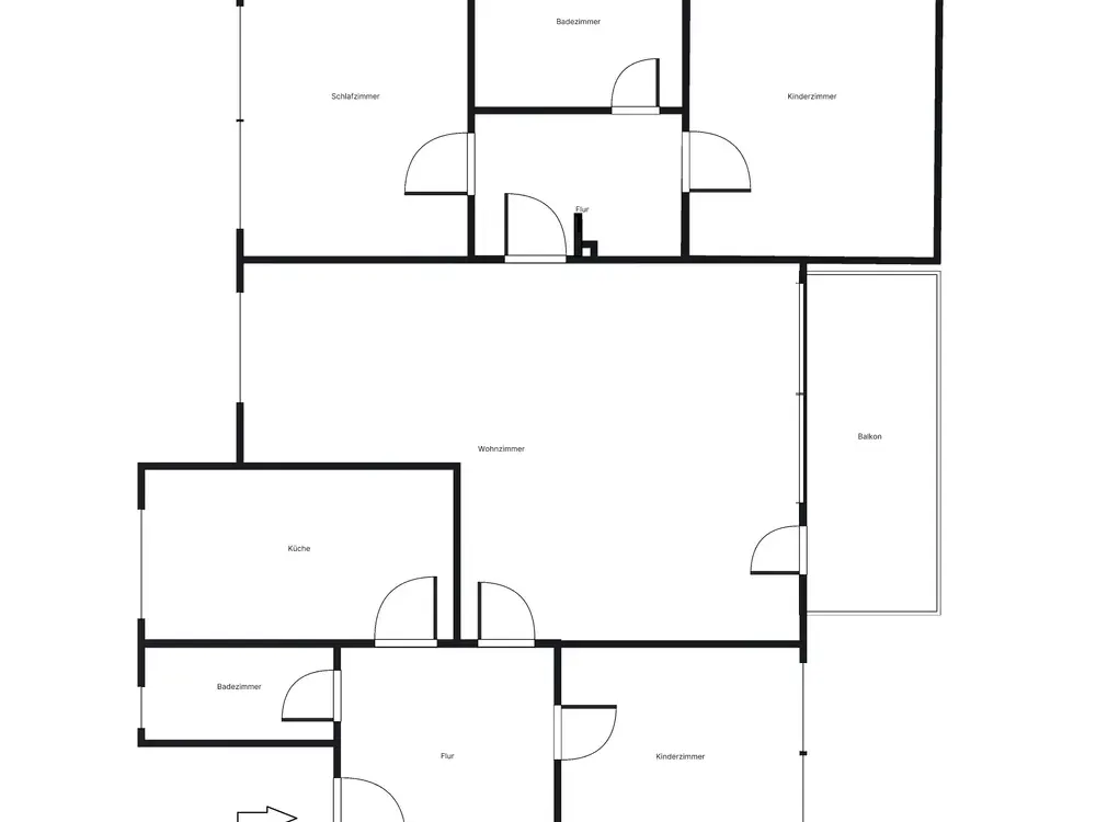 schön geschnittene 4-Zimmer-Wohnung mitten im Grünen