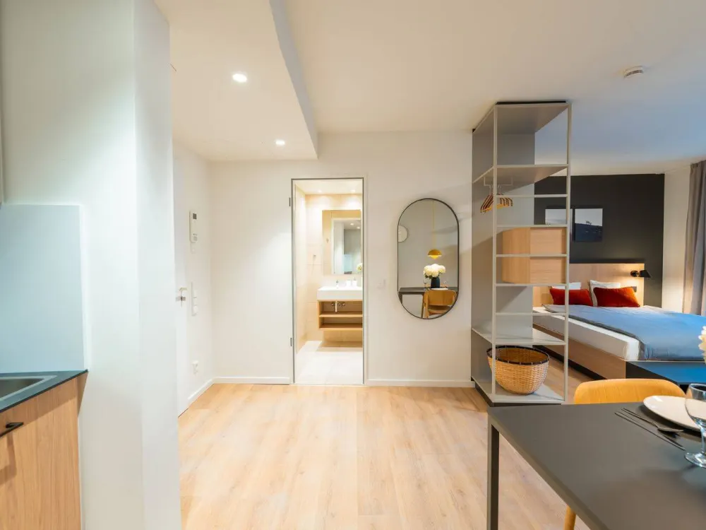 Topmodernes und vollmöbliertes Studioapartment im Neubau-Erstbezug