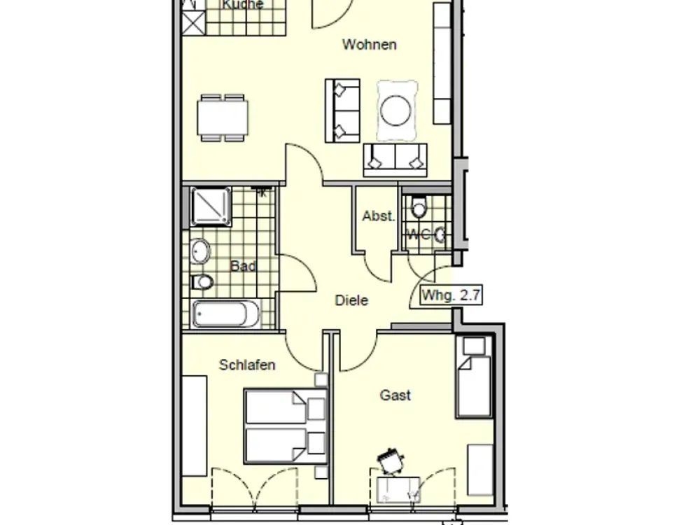 Moderne 3-Zimmer-Wohnung | 89 m² | hochwertig & energieeffizient