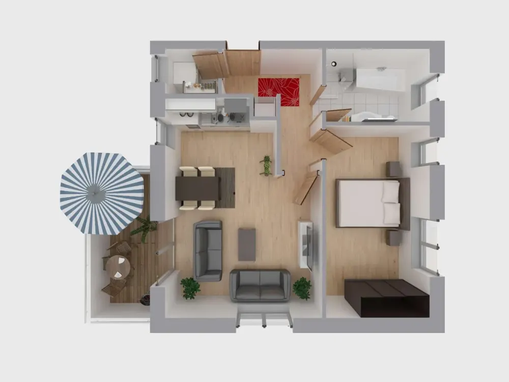 URBANER KOMFORT | 2 Zimmer | stylisches Duschbad | Top-Lage
