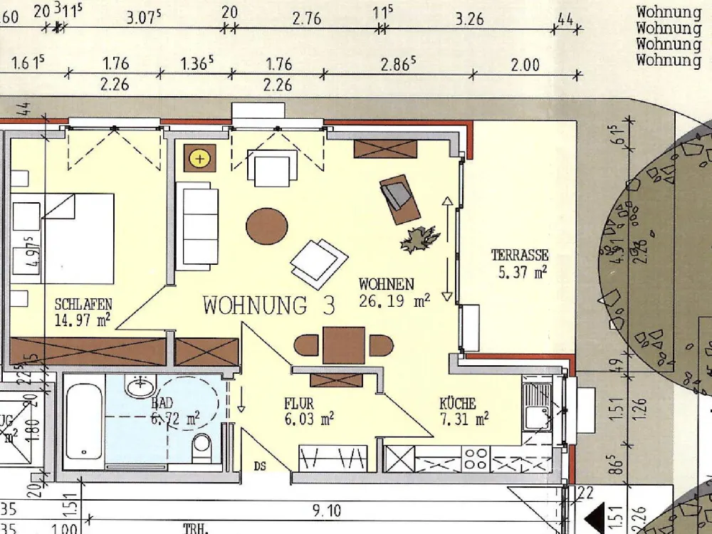 Seniorengerechte Erdgeschosswohnung mit Terrasse