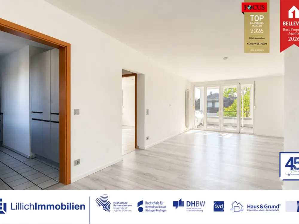 Zentral wohnen, vielseitig genießen, mit Balkon, Wintergarten & Dachterrasse