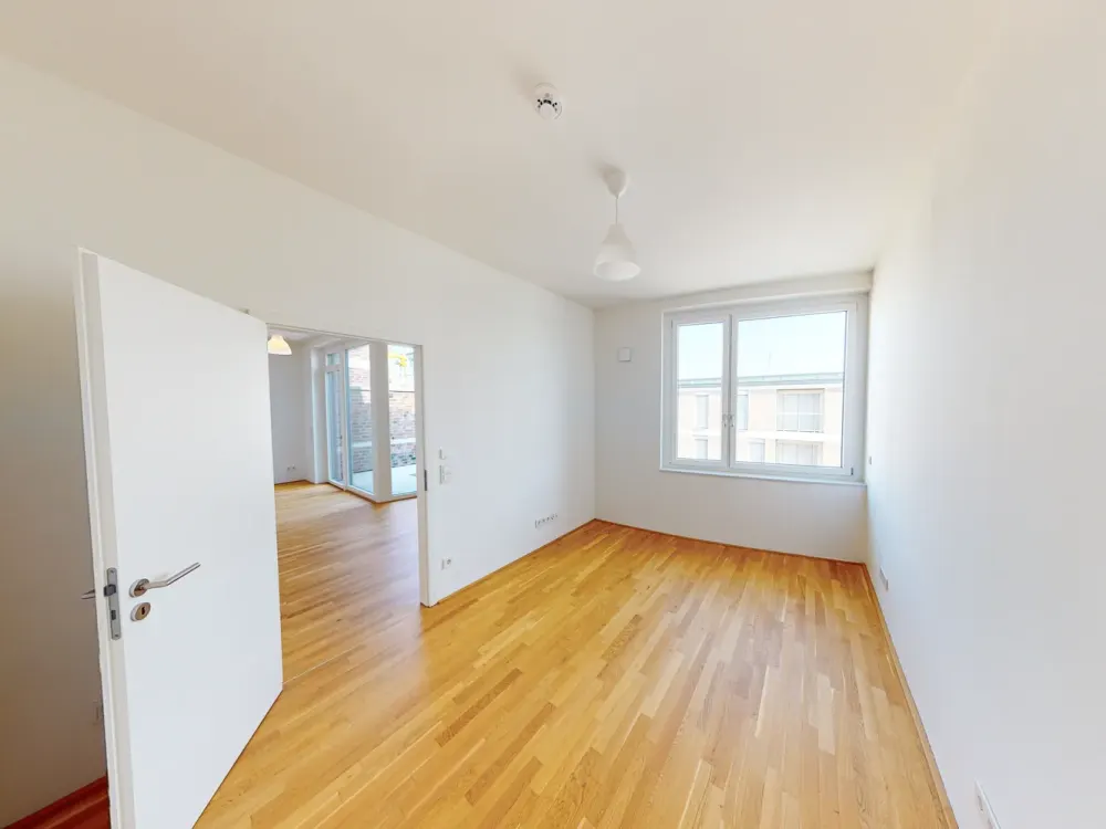 Überseestadt: Kompakte 2-Zimmer-Wohnung mit Weserblick