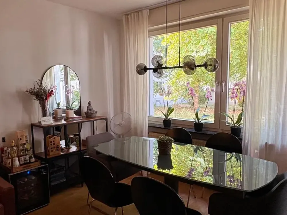 Möblierte 1-Zimmer-Wohnung mit Klimaanlage im Frankfurter Ostend