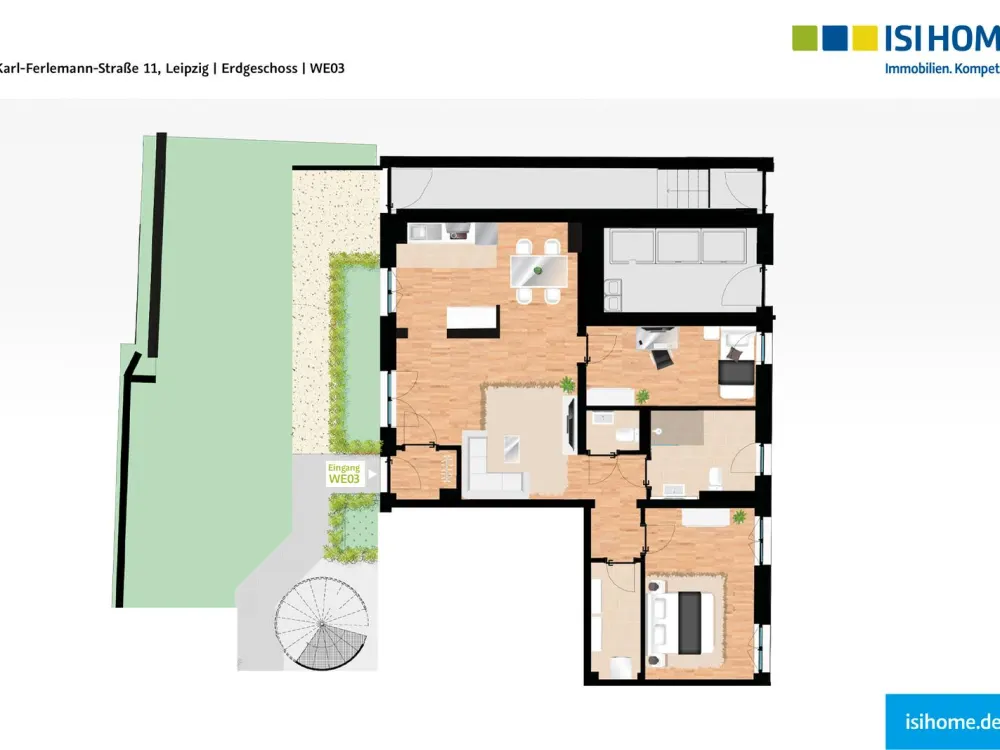 Tolle Familienwohnung mit eigenen Gartenanteil - WE03