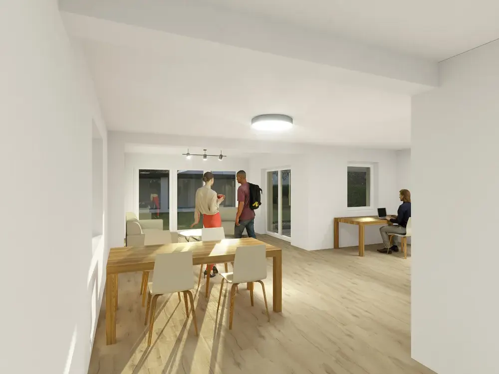 Second Occupancy After Renovation: Ground Floor Apartment with Garden and Pool in Sinthern