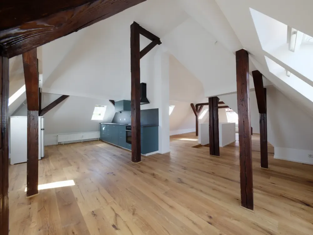 3-Zimmer-Maisonette unterm Dach: sanierter Altbau von 1903 mit zwei Kellerräumen, Stuttgart-Süd