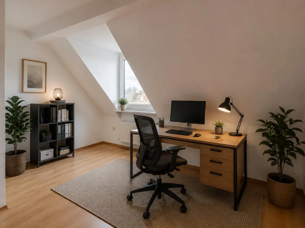 Helle 4-Zimmer-Dachgeschosswohnung mit Einbauküche