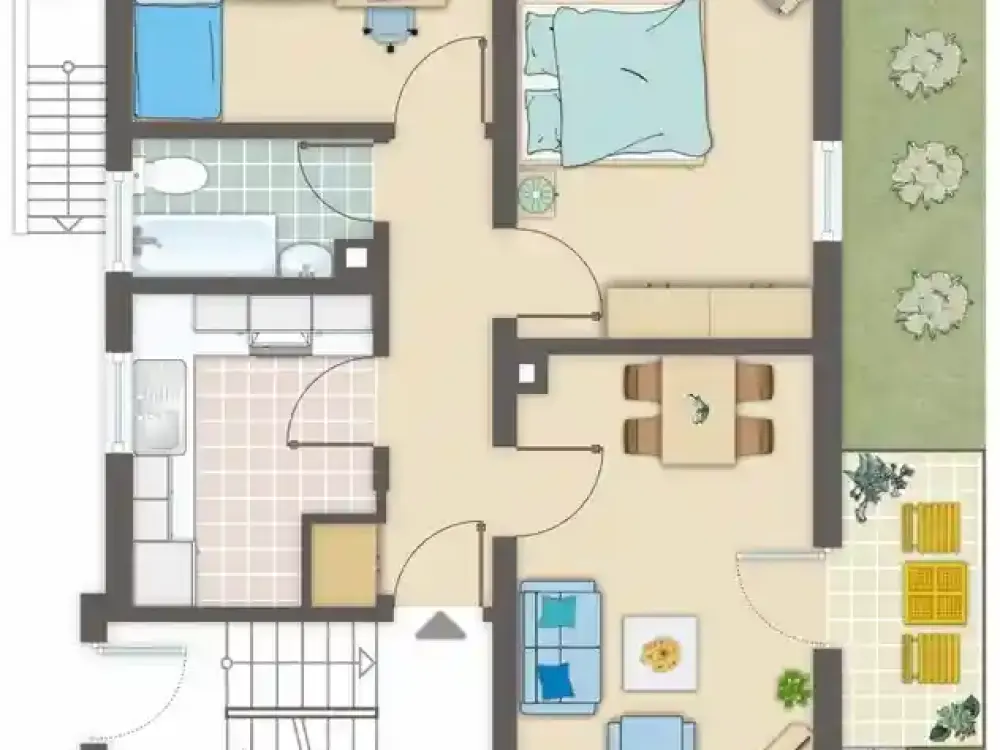 2,5 Zimmer Wohnung in Filderstadt Harthausen mit großem Balkon