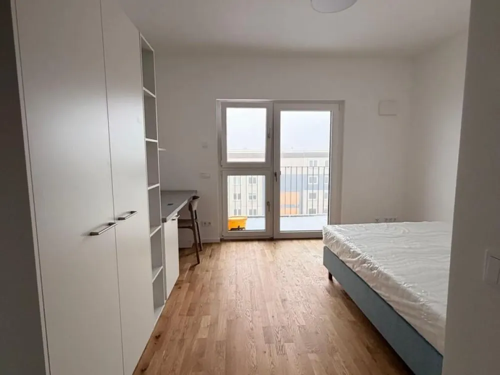 Möbliertes Neubau-Studio nahe S-Bahnhof Springpfuhl: sofort bezugsfrei